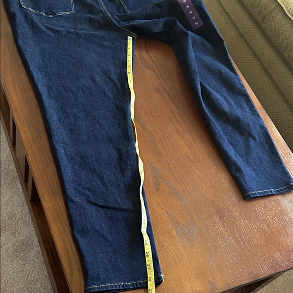 NWT Women’s Seven Skinny High Rise Dark Blue Denim Jeans - Size 16 - Picture 9 of 10